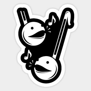 Otamatone (White) Sticker